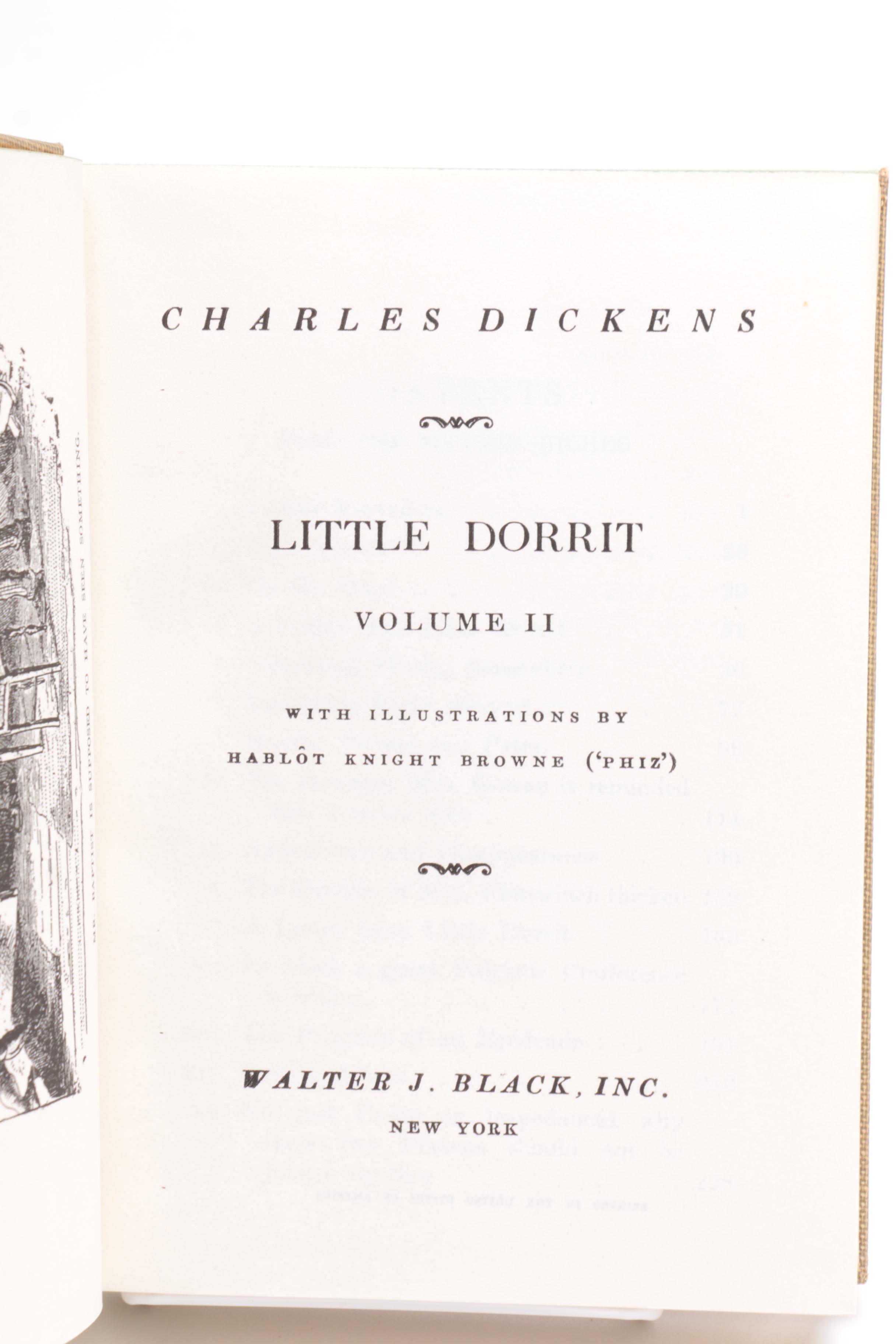 Vintage Walter J. Black Classic Editions of Charles Dickens Novels