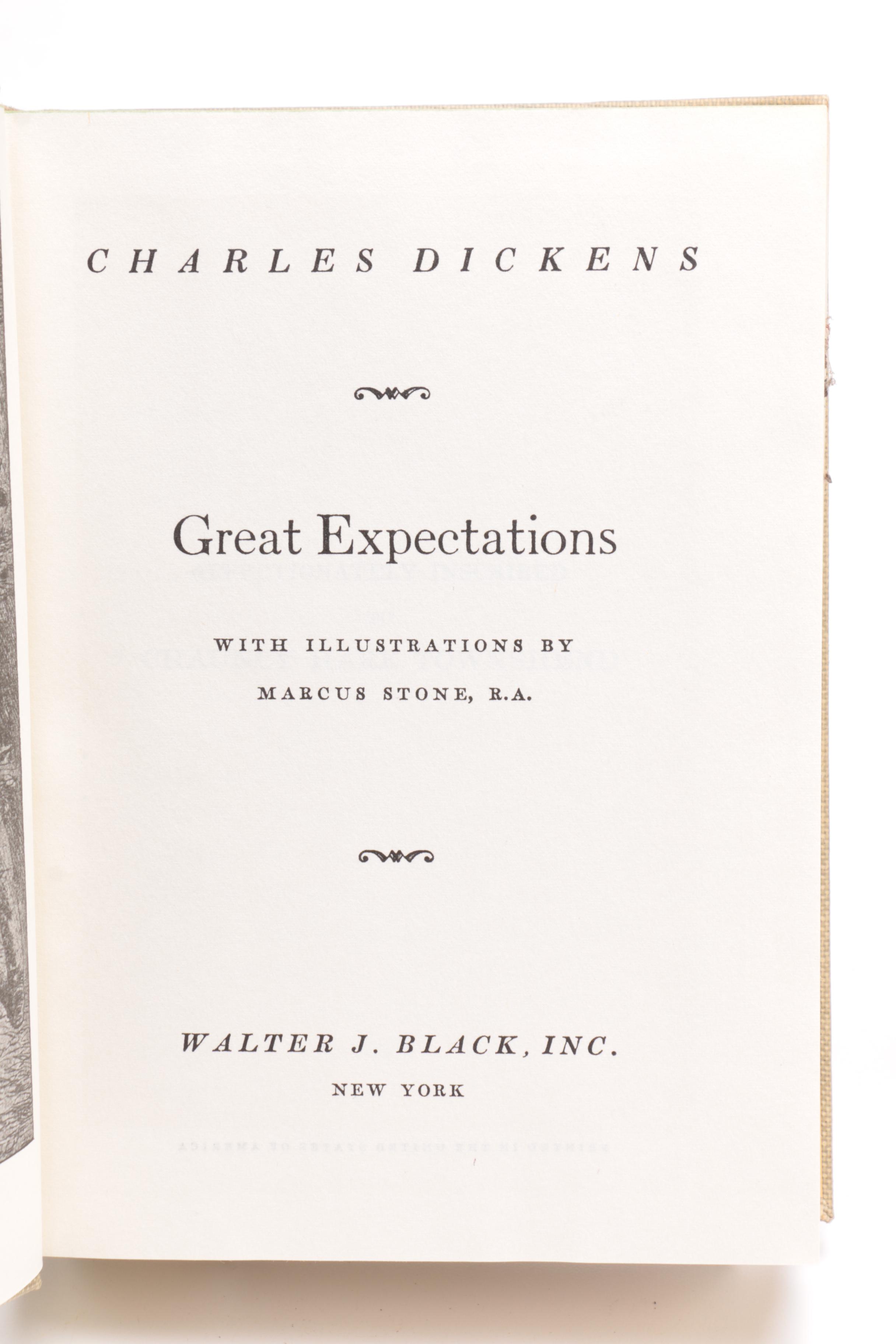 Vintage Walter J. Black Classic Editions of Charles Dickens Novels