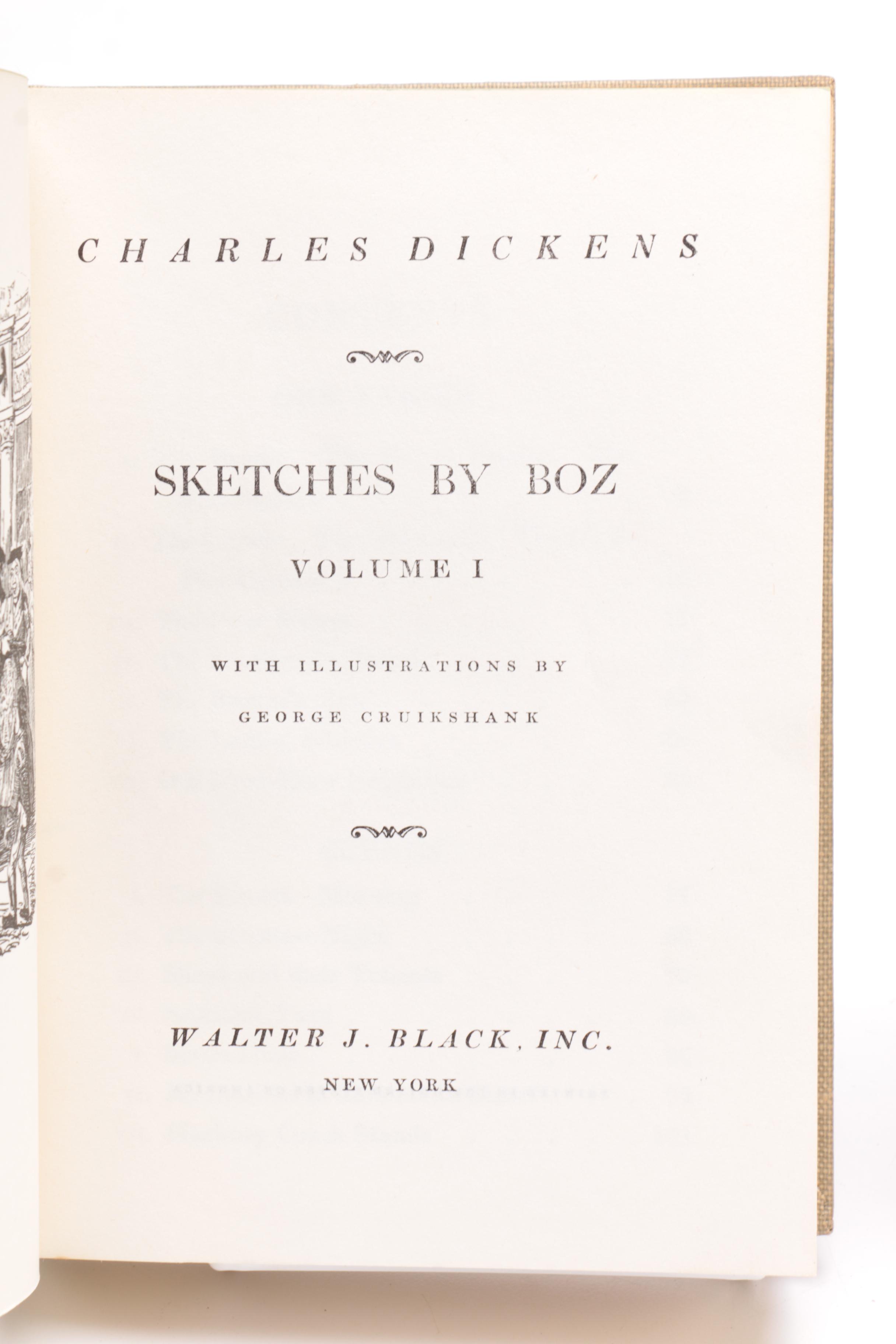 Vintage Walter J. Black Classic Editions of Charles Dickens Novels