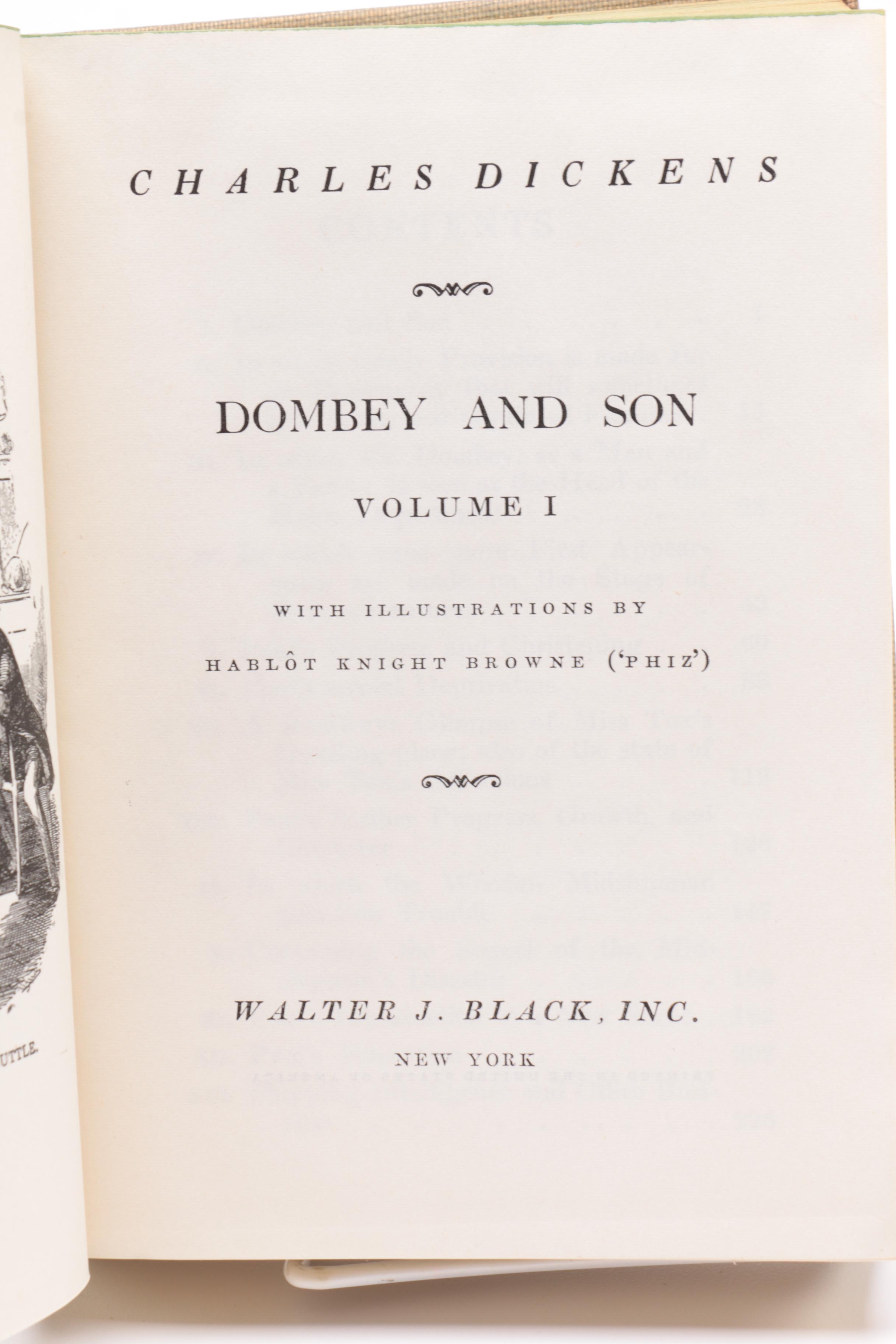 Vintage Walter J. Black Classic Editions of Charles Dickens Novels
