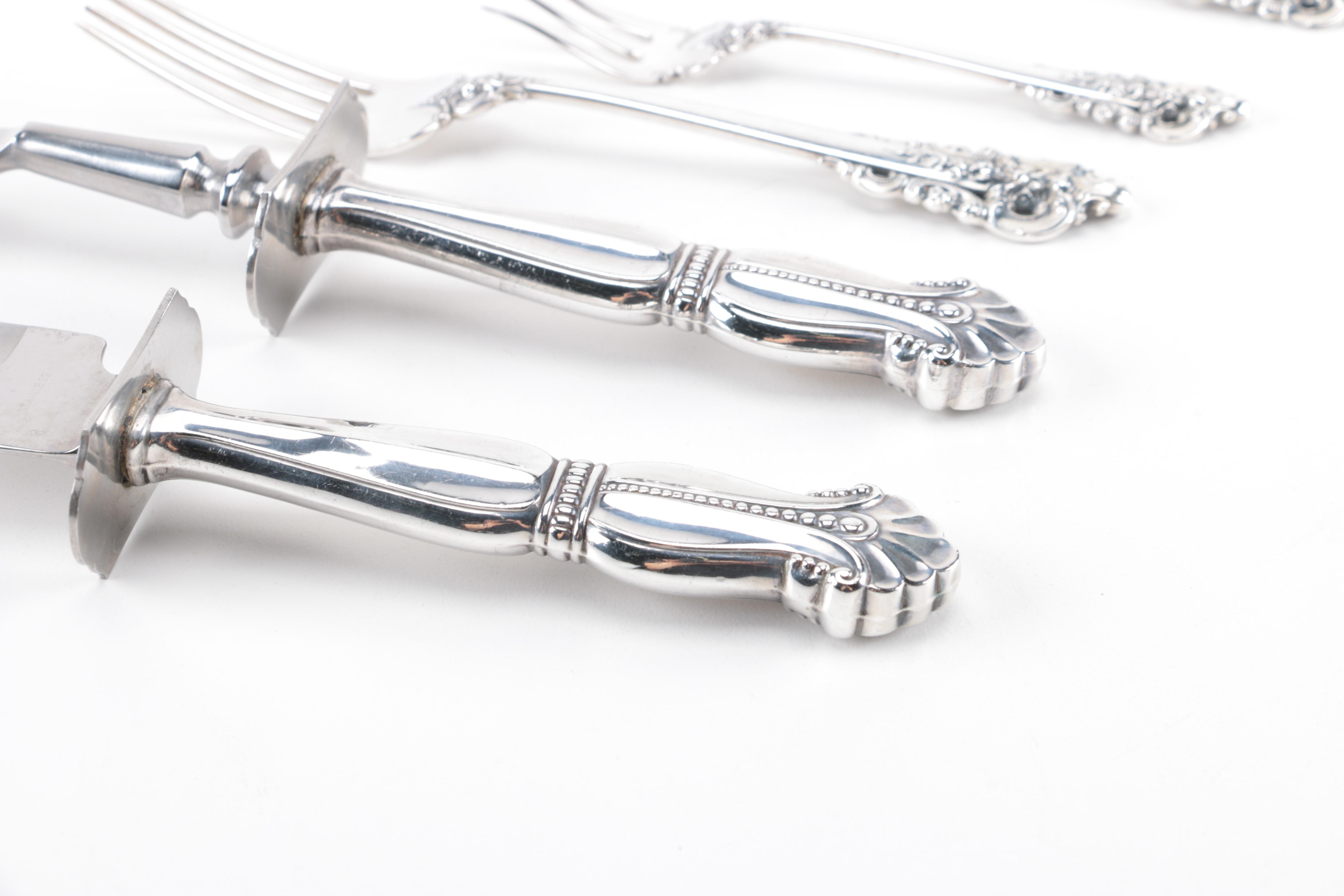 Wallace Sterling "Grande Baroque" Flatware Service and More