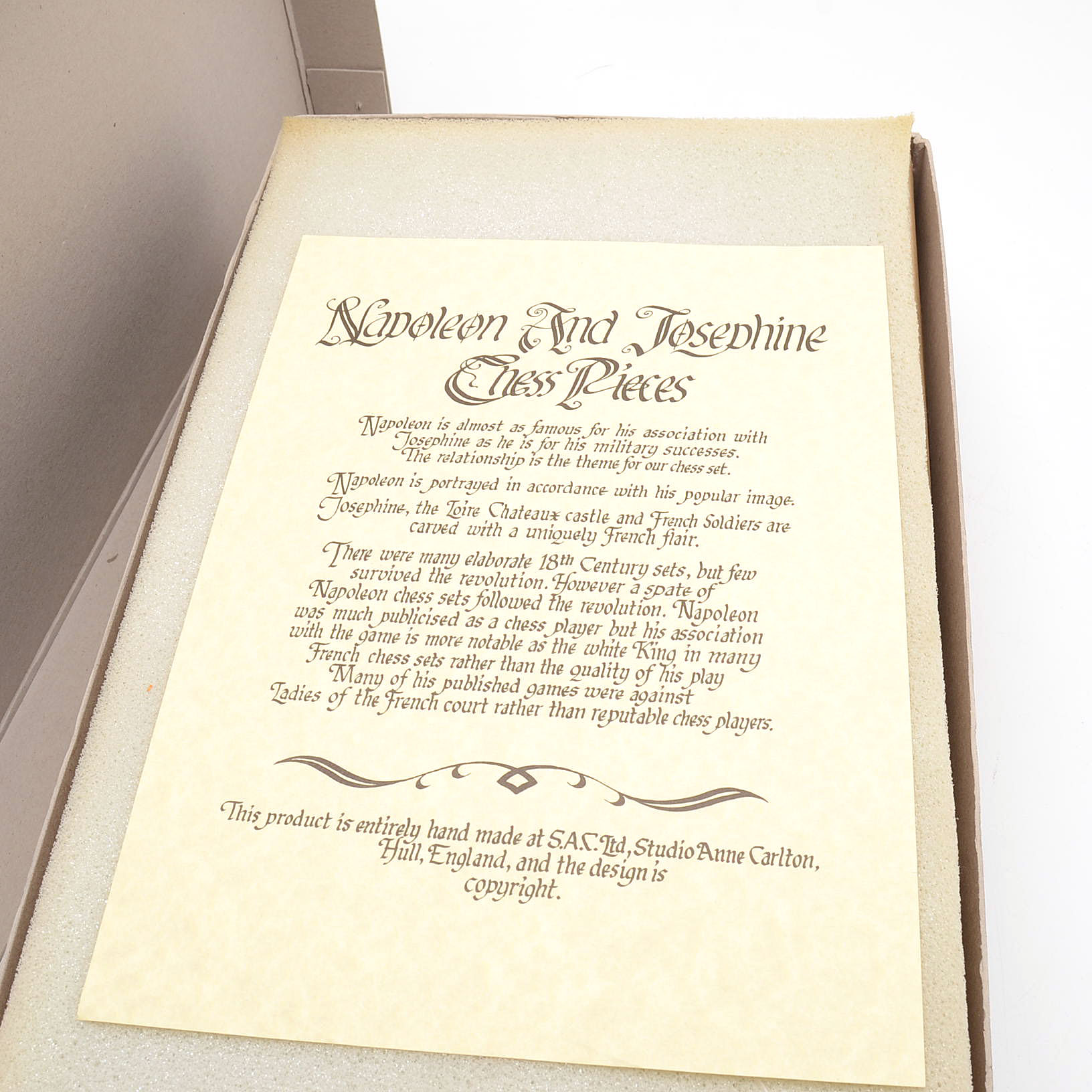 Set of Napoleon and Josephine Chess Pieces