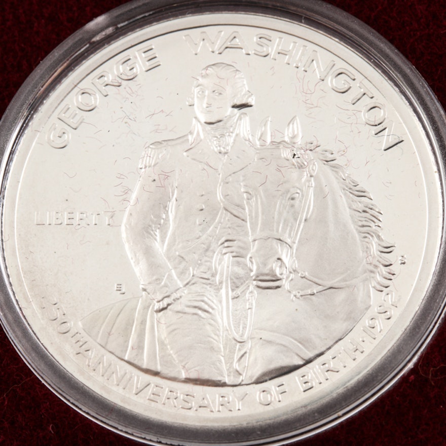 1982 S George Washington Silver Half Dollar Commemorative Proof Coin