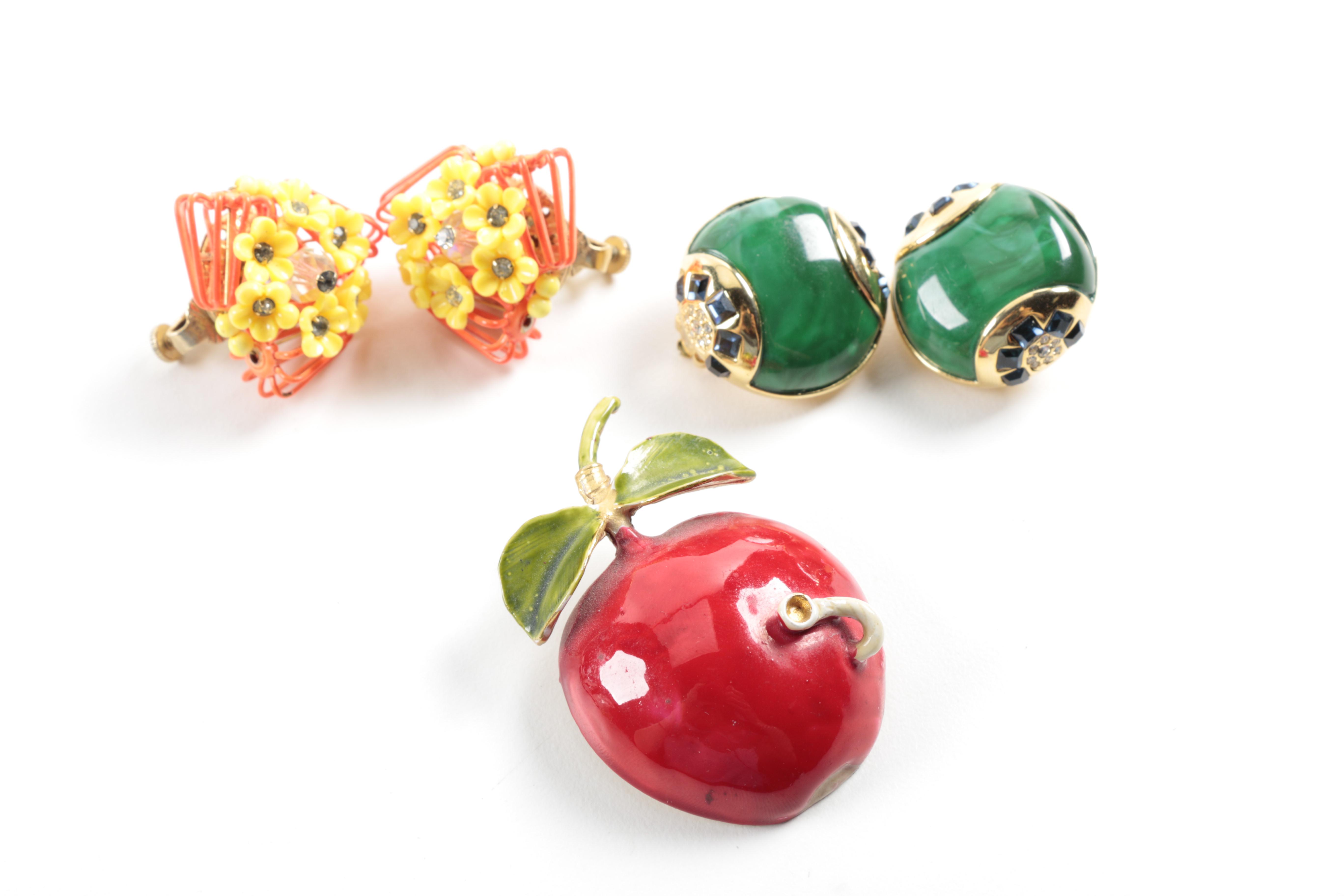 Vintage Costume Jewelry Including Vendome and Hattie Carnegie