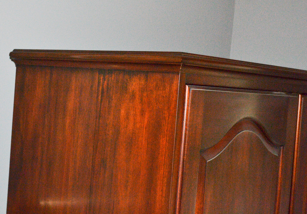 Chippendale Style Mahogany Entertainment Armoire by Henkel-Harris