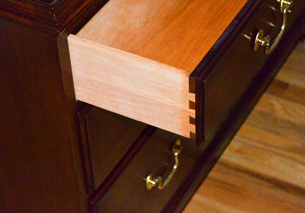 Chippendale Style Mahogany Entertainment Armoire by Henkel-Harris