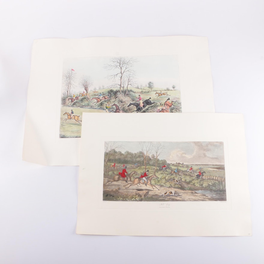 Hand-Colored Engravings After Original Hunting Scenes