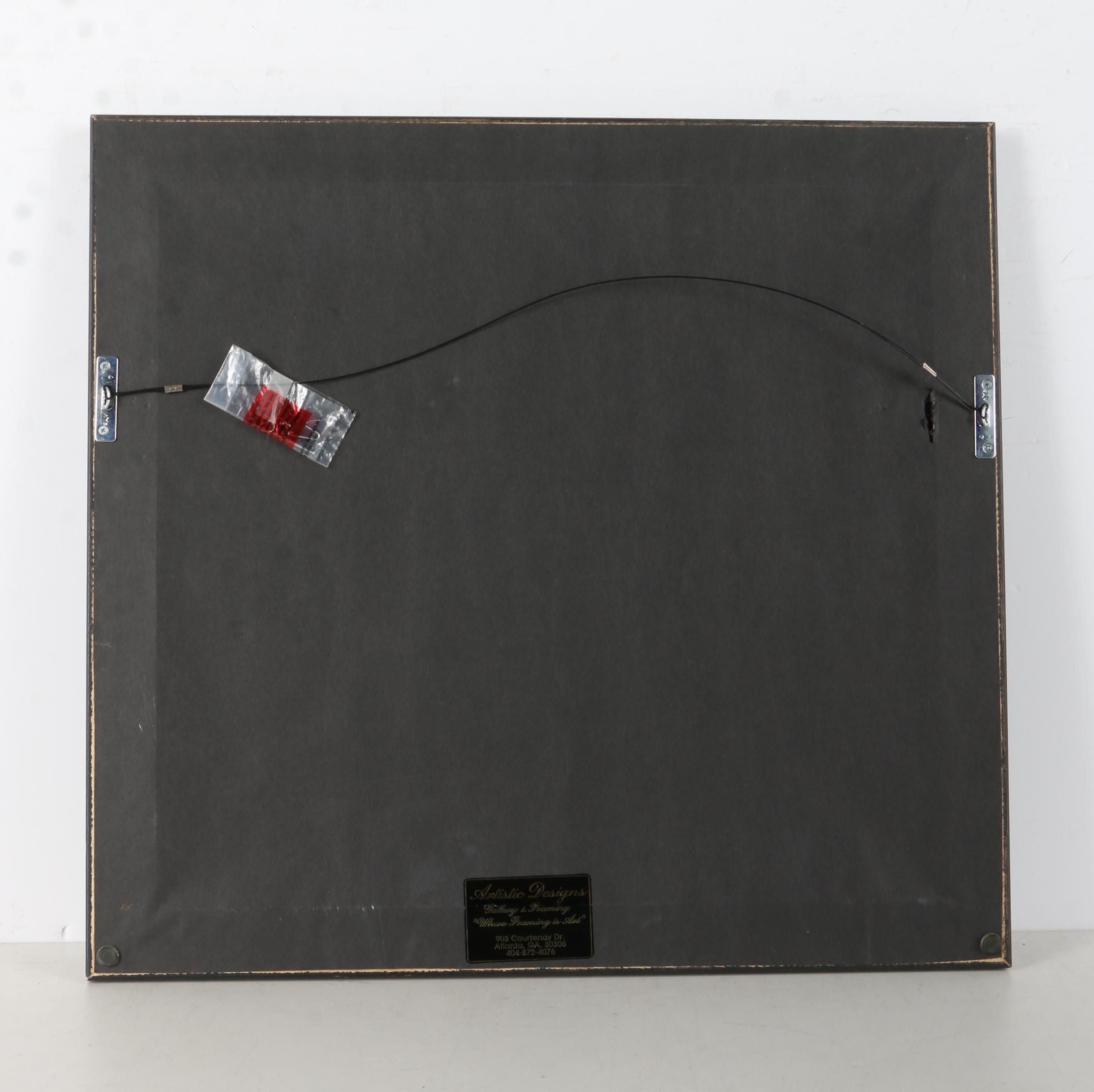 Byron Sokolik Mixed Media Collage of the Moon