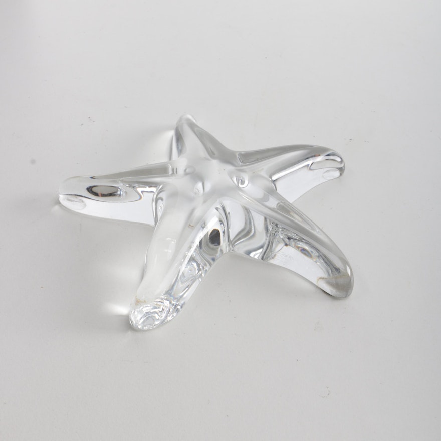 Baccarat Crystal Starfish Paperweight