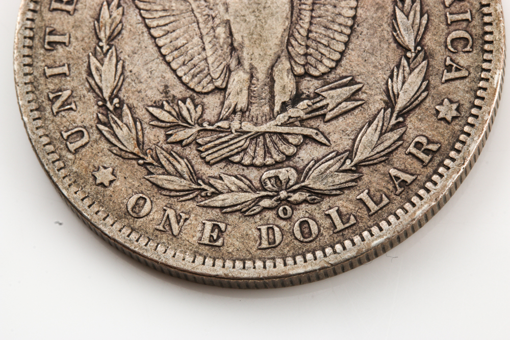 Two Morgan Silver Dollars and a Peace Silver Dollar