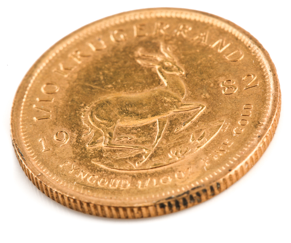 1982 1/10 Ounce Gold Krugerrand Bullion Coin