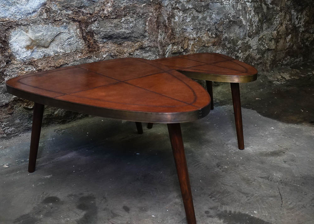 Leather Top Side Tables