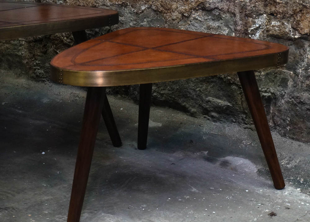 Leather Top Side Tables