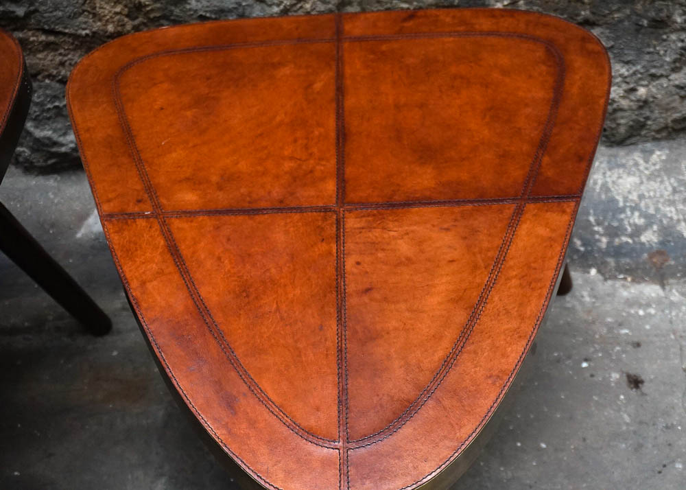 Leather Top Side Tables