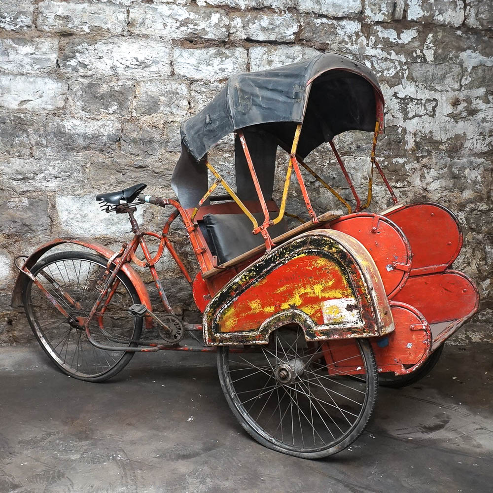 Decorative Vintage Indian Rickshaw Tricycle