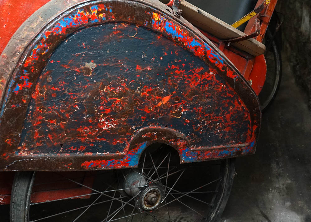 Decorative Vintage Indian Rickshaw Tricycle
