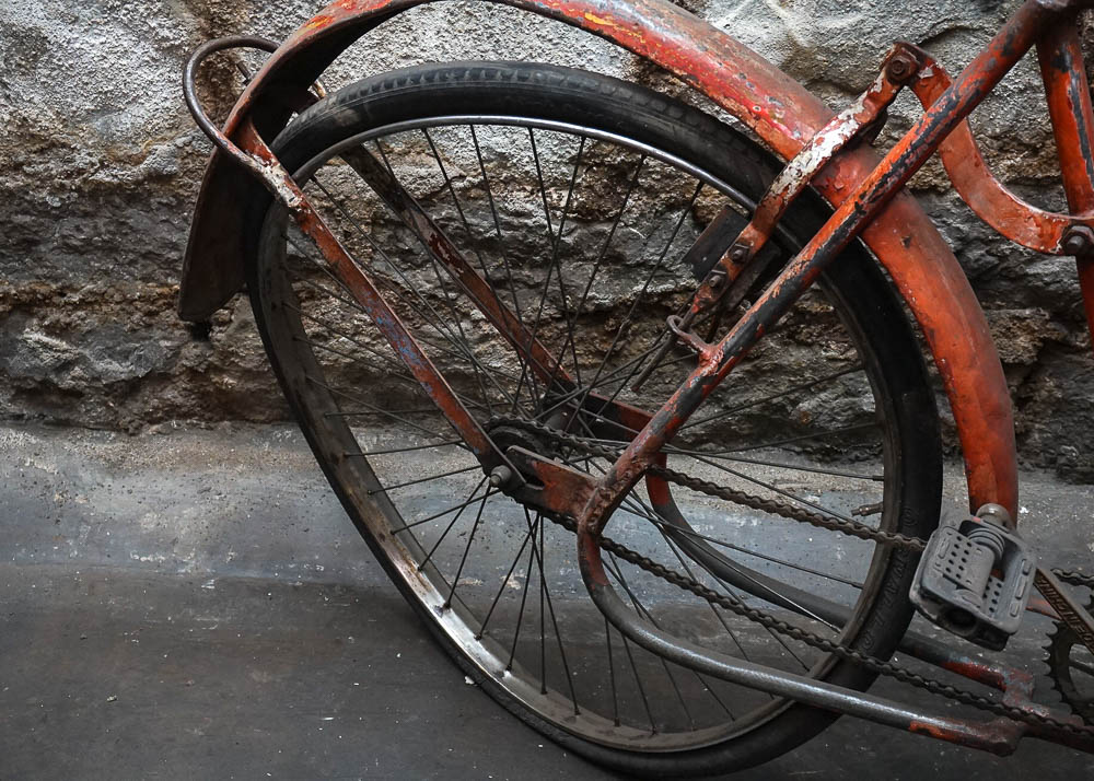 Decorative Vintage Indian Rickshaw Tricycle