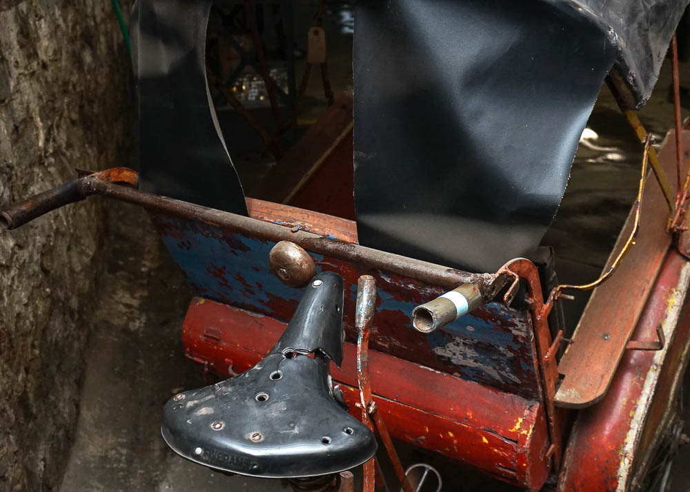 Decorative Vintage Indian Rickshaw Tricycle