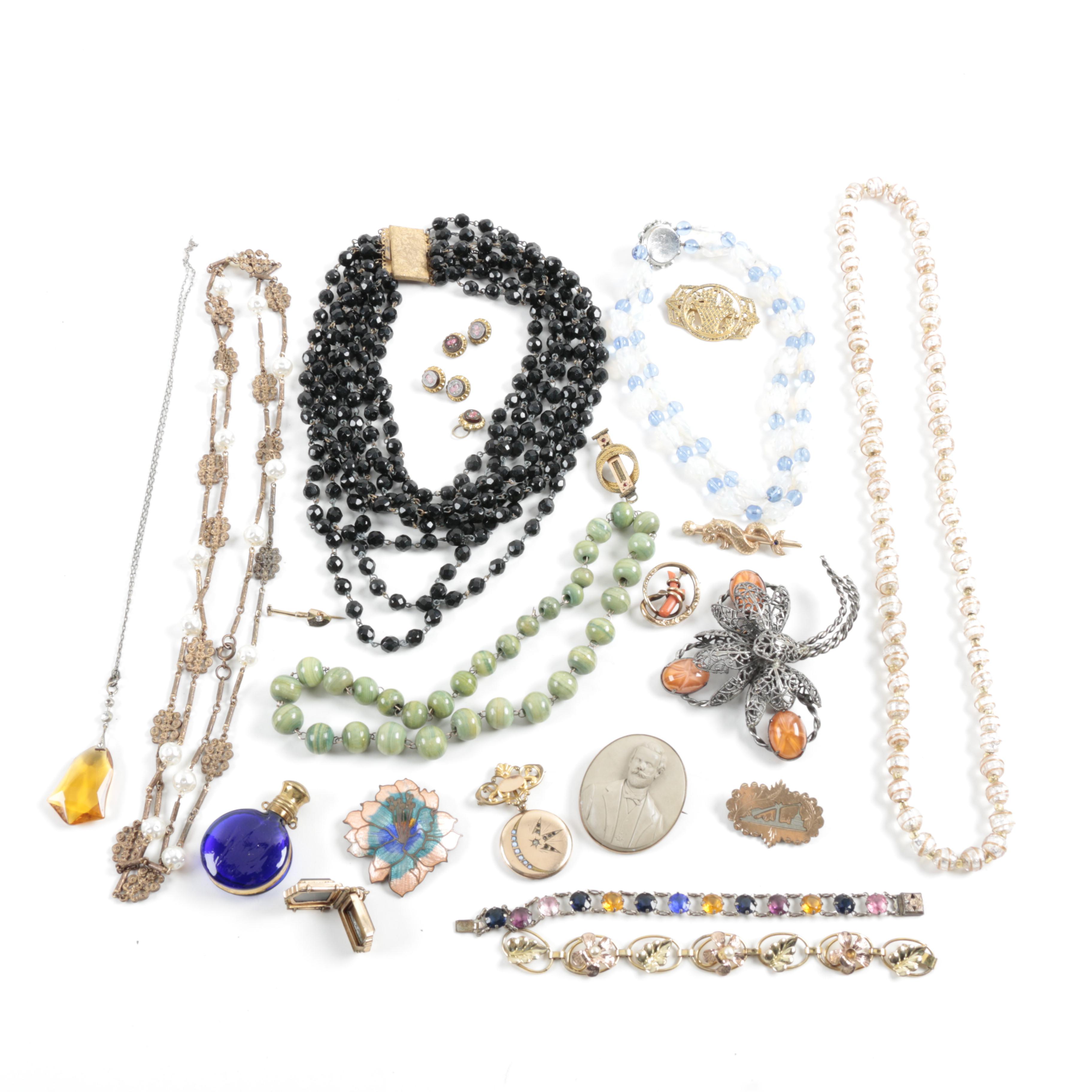 Vintage and Antique Jewelry Including Gold Filled Items