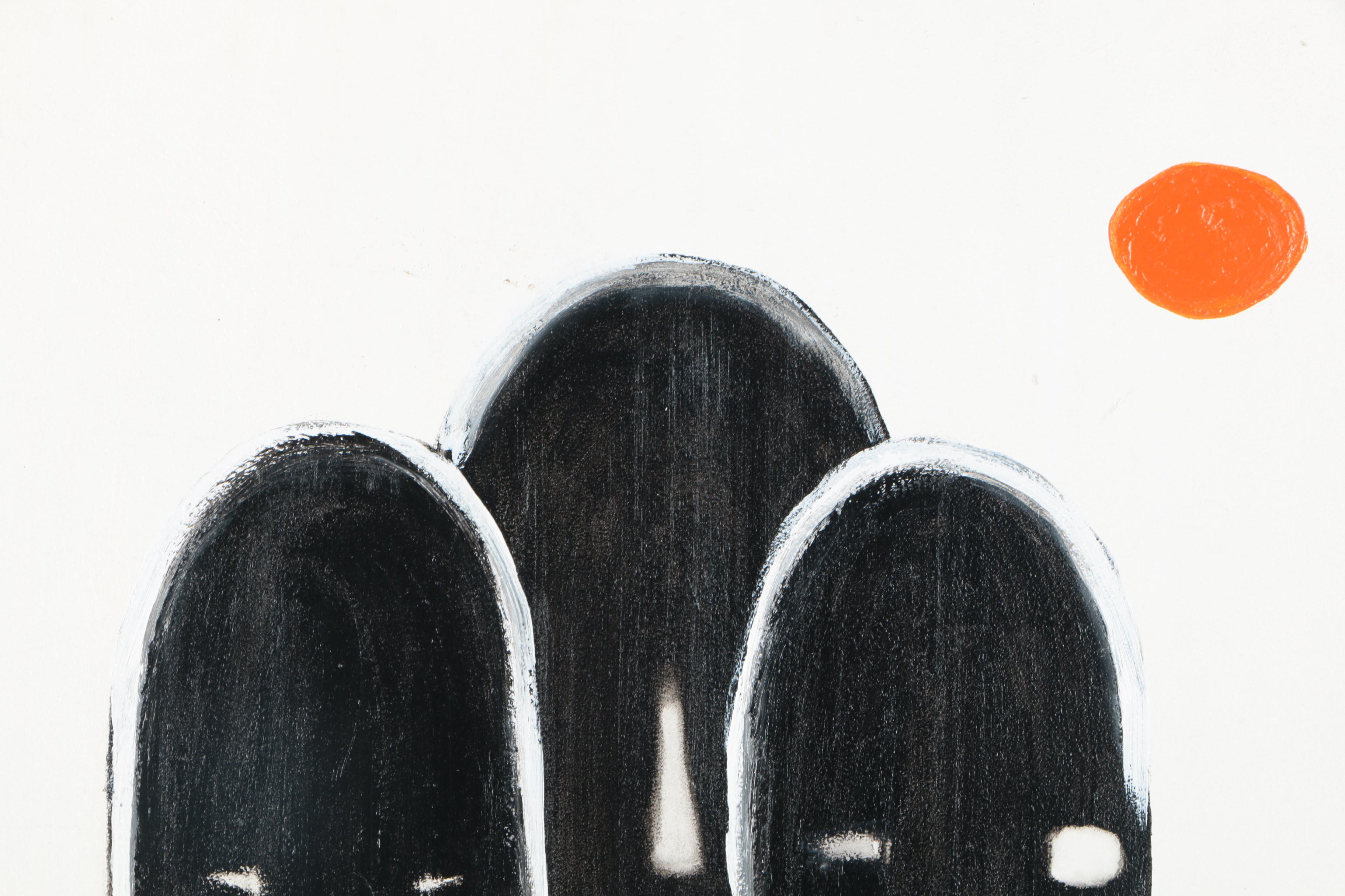 Dorothy Schiller Oil Painting Of Abstract Faces