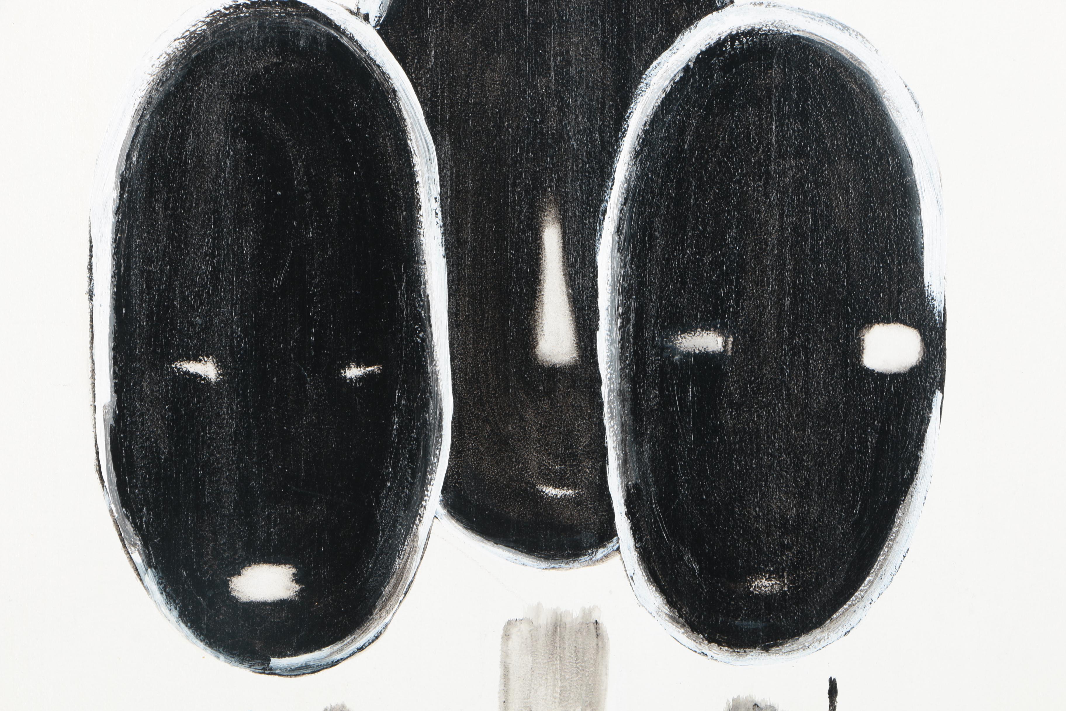 Dorothy Schiller Oil Painting Of Abstract Faces