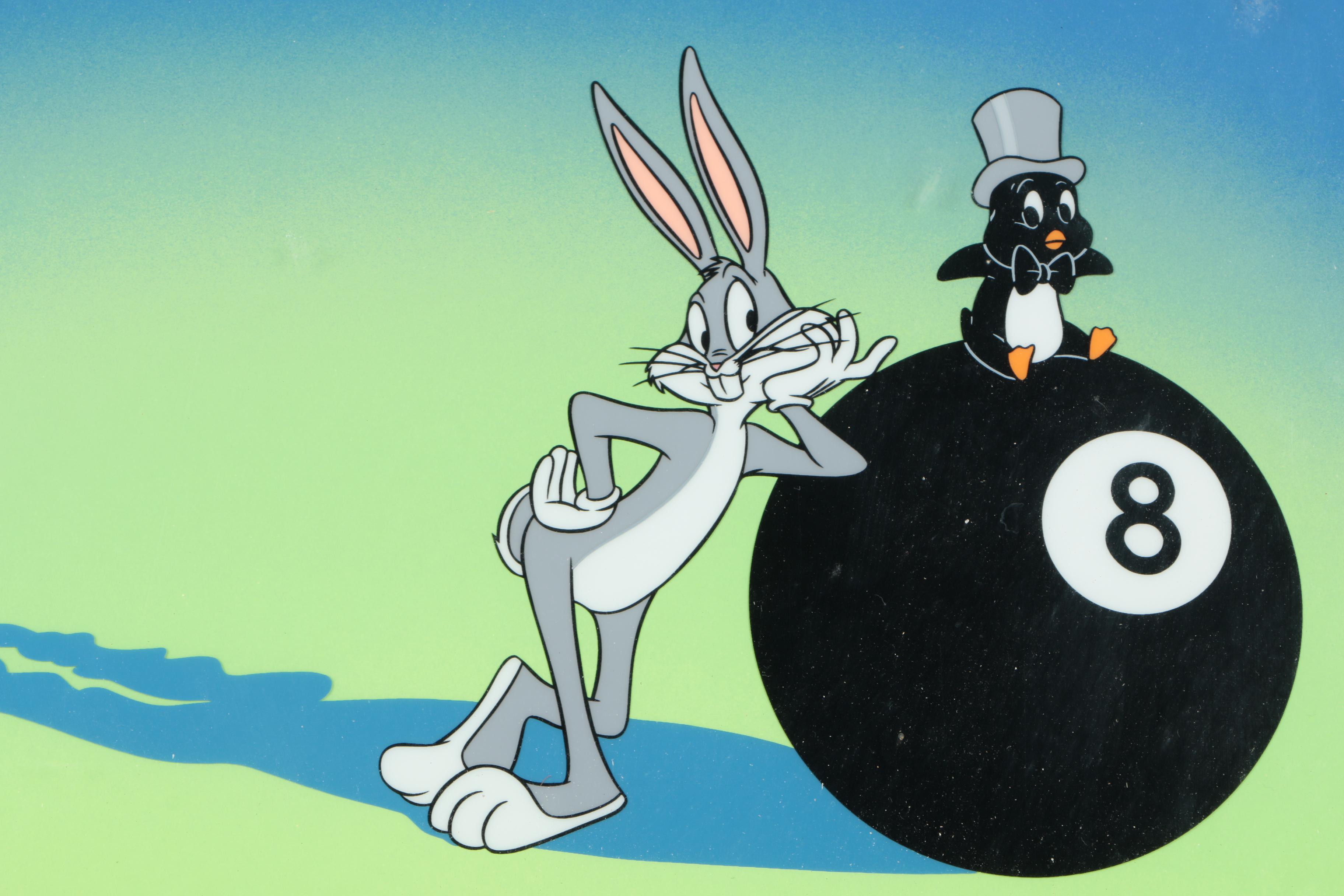 Warner Brothers 1997 Limited Edition Bugs Bunny Sericel "8 Ball Bunny"