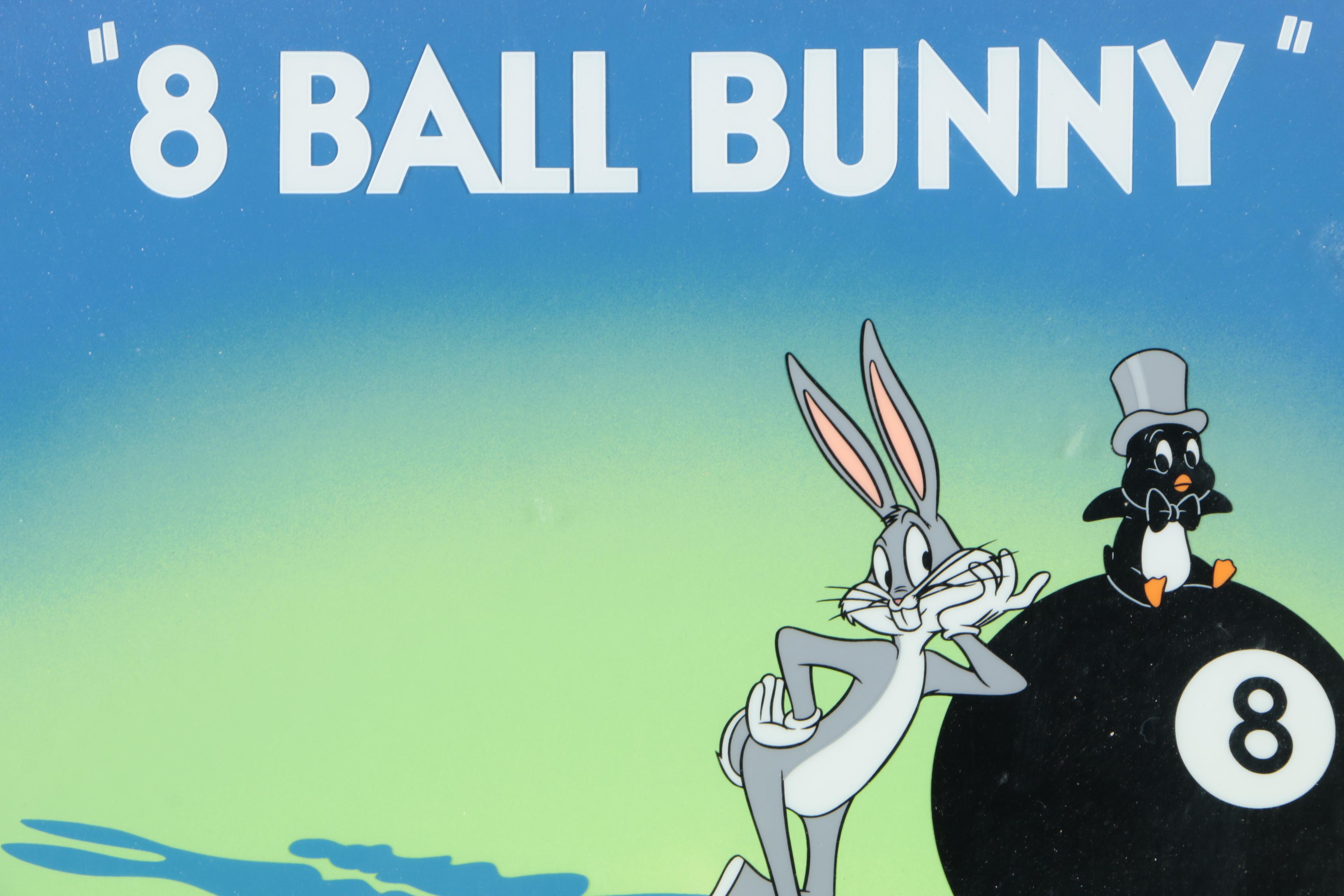 Warner Brothers 1997 Limited Edition Bugs Bunny Sericel "8 Ball Bunny"