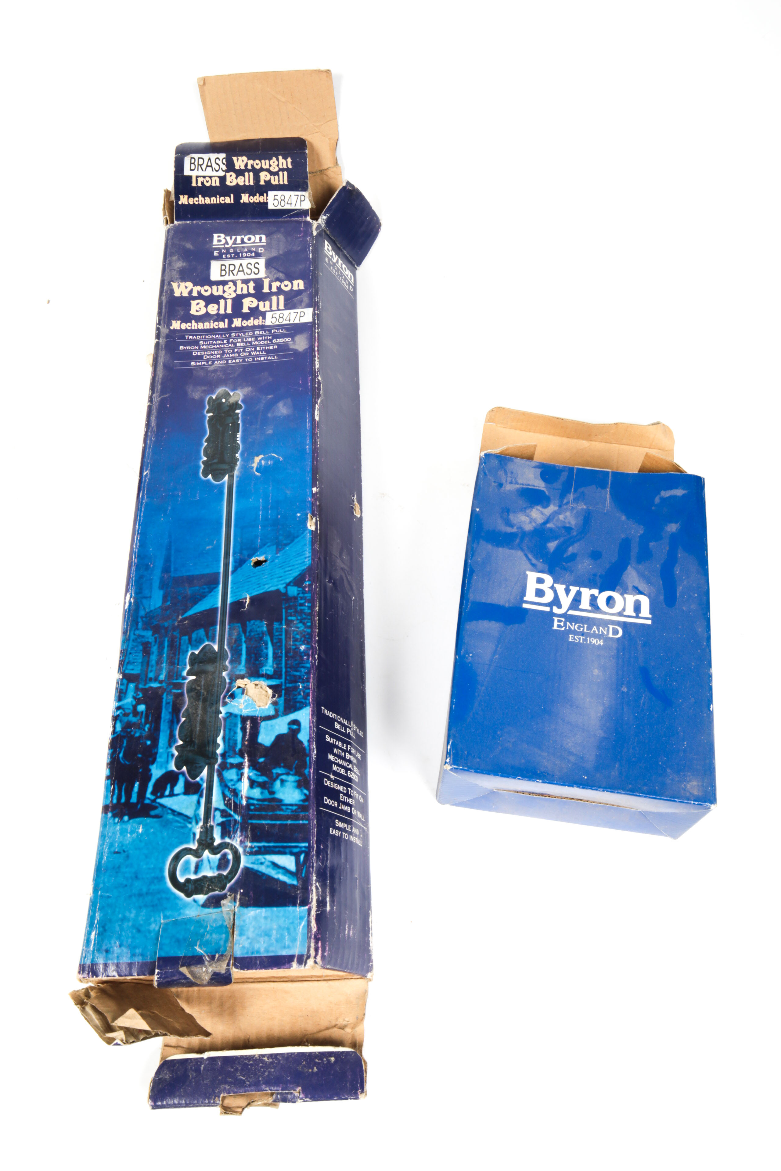 Byron Mechanical Door Bell and Bell Pull
