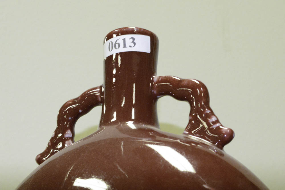 Glazed Dark Red Stoneware Vases