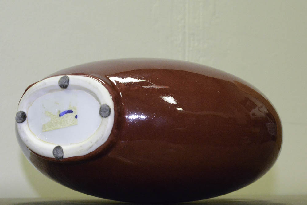 Glazed Dark Red Stoneware Vases