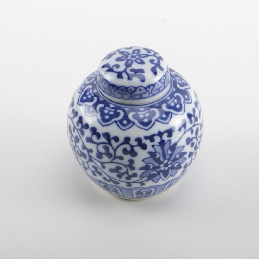 Blue and White Porcelain Jar