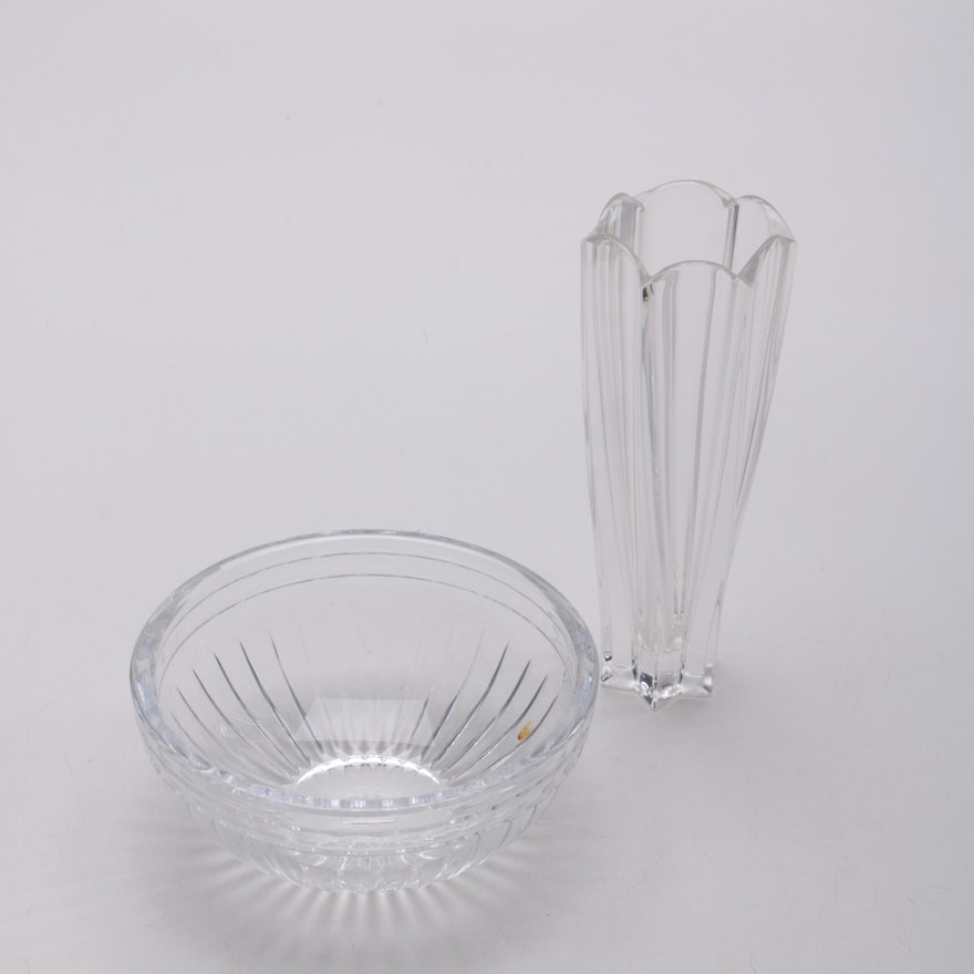 Marquis By Waterford Crystal Bowl and Vase