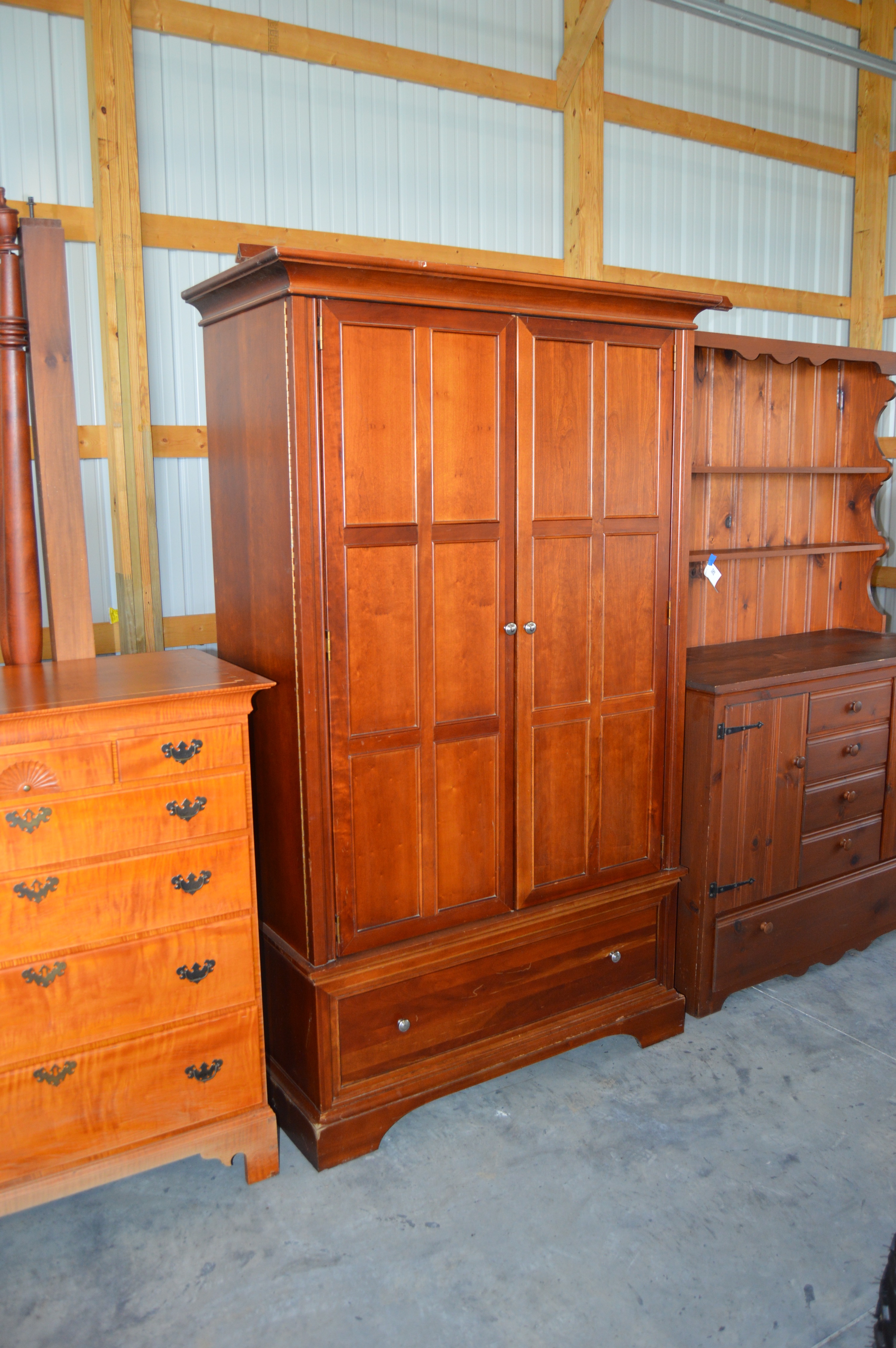 Cherry Storage Wadrobe by Stanley Furniture