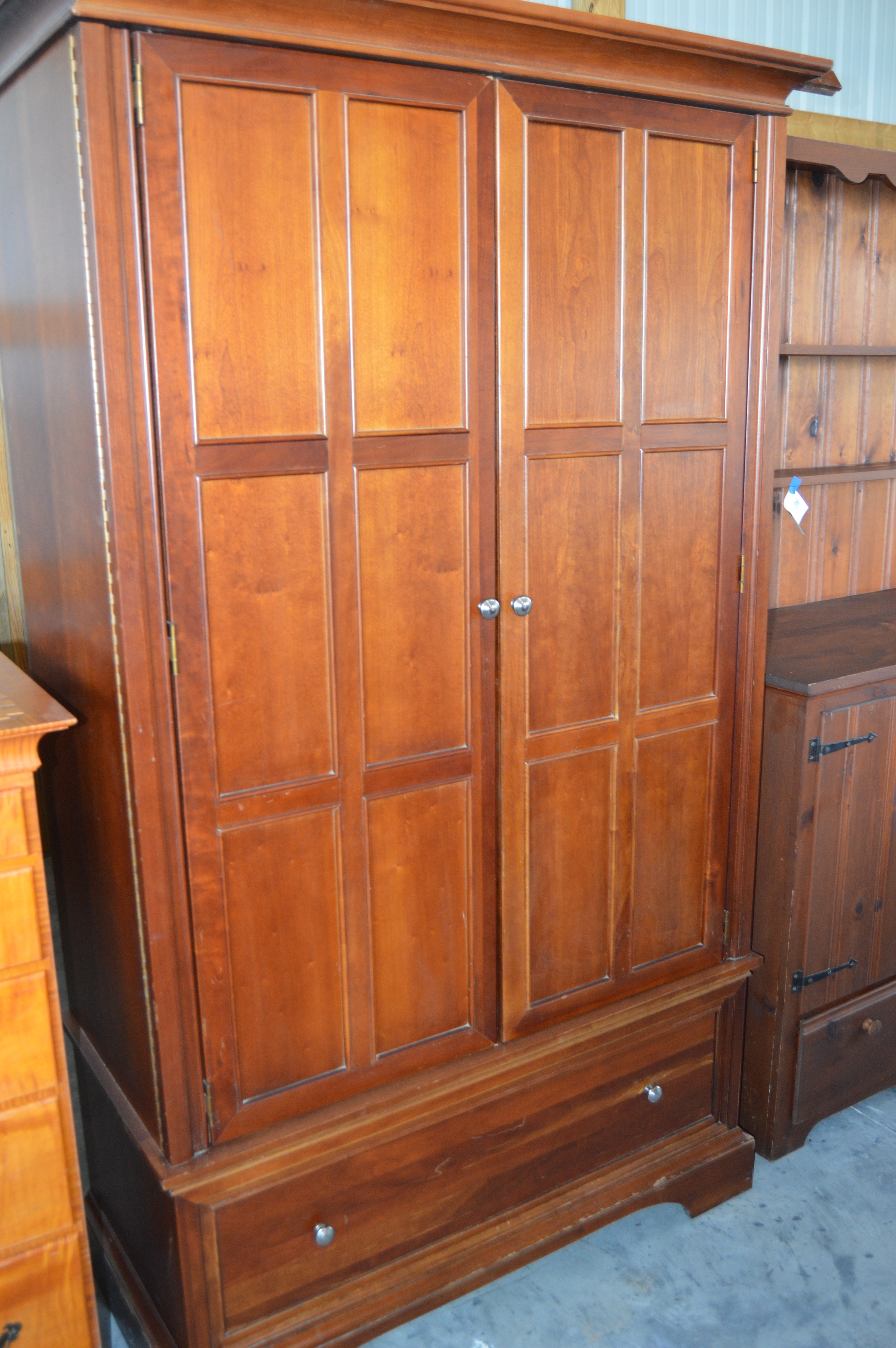 Cherry Storage Wadrobe by Stanley Furniture