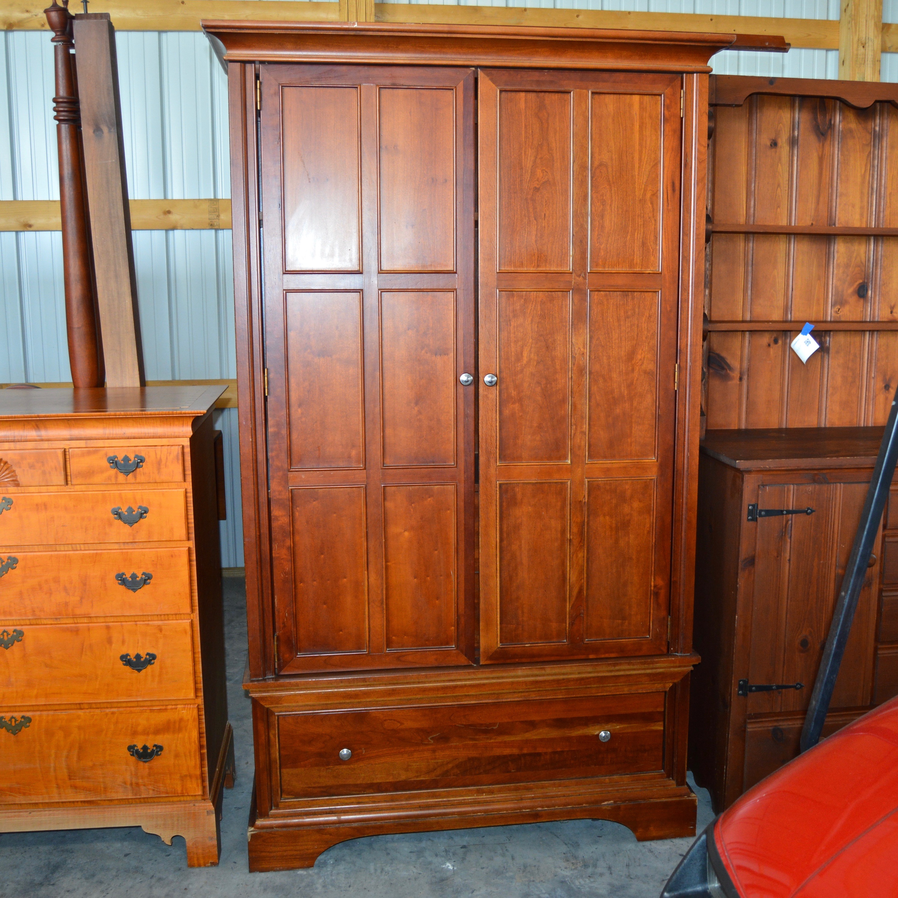 Cherry Storage Wadrobe by Stanley Furniture