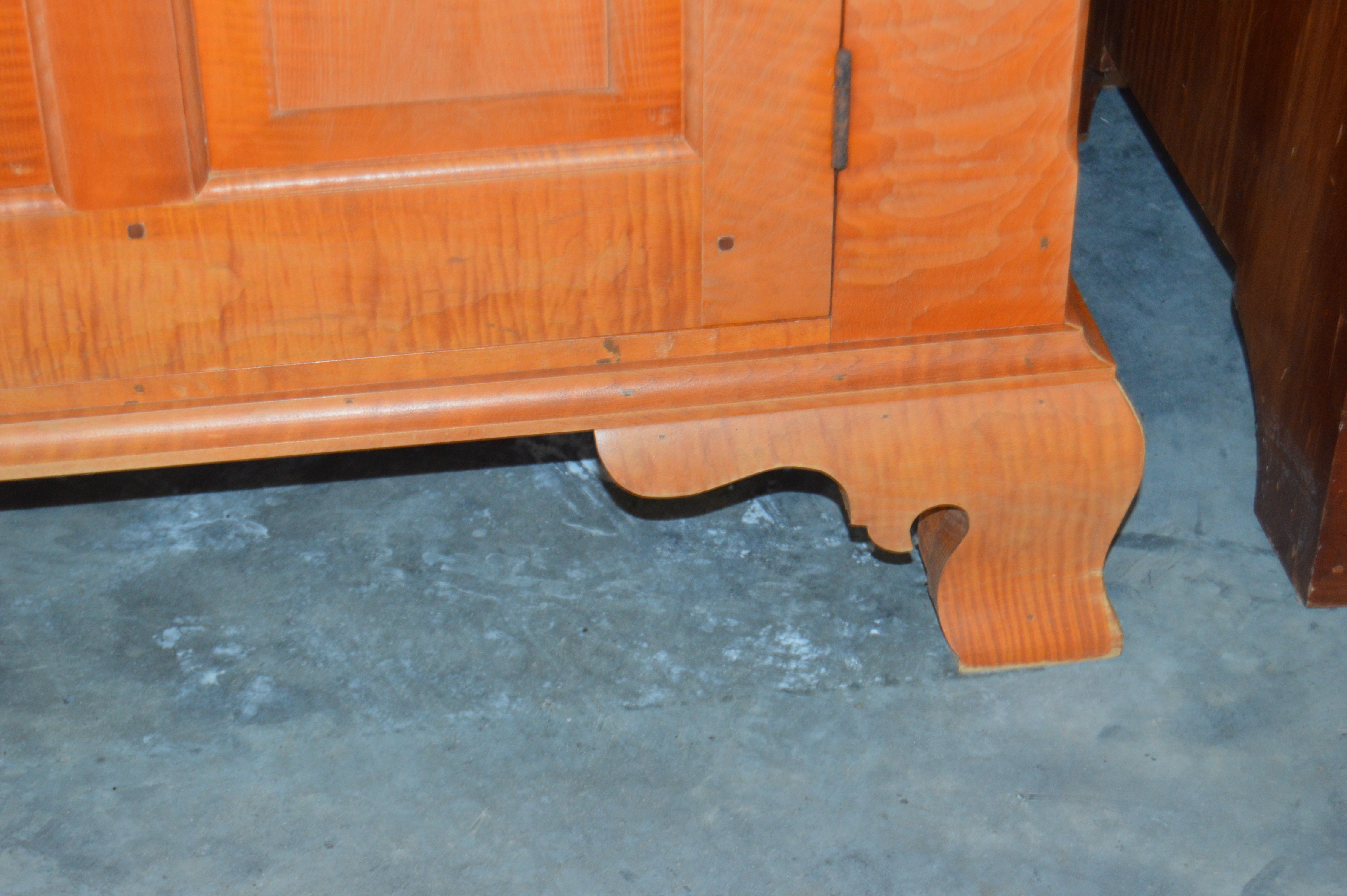 David T. Smith Curly Maple China Cabinet