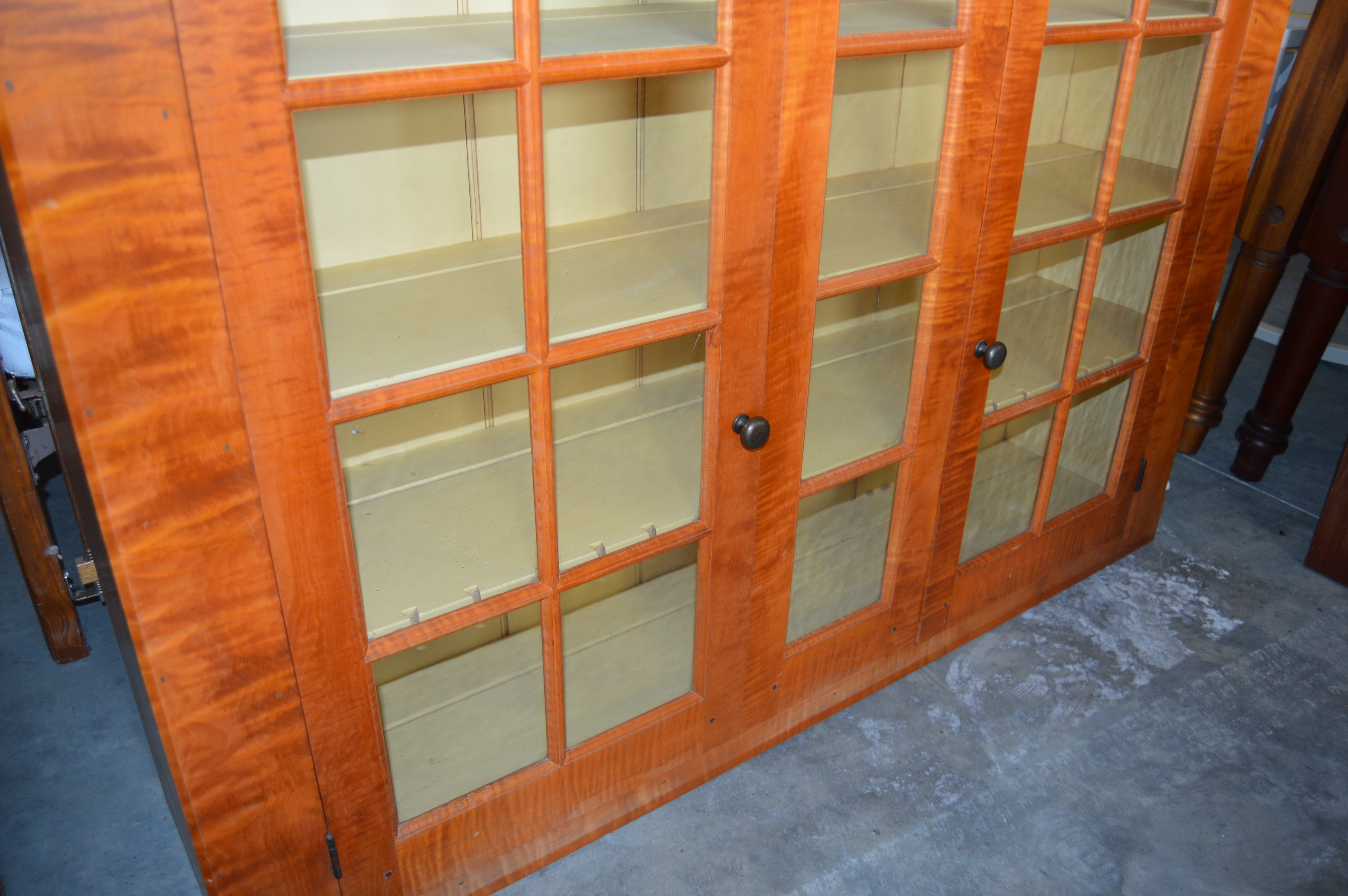 David T. Smith Curly Maple China Cabinet