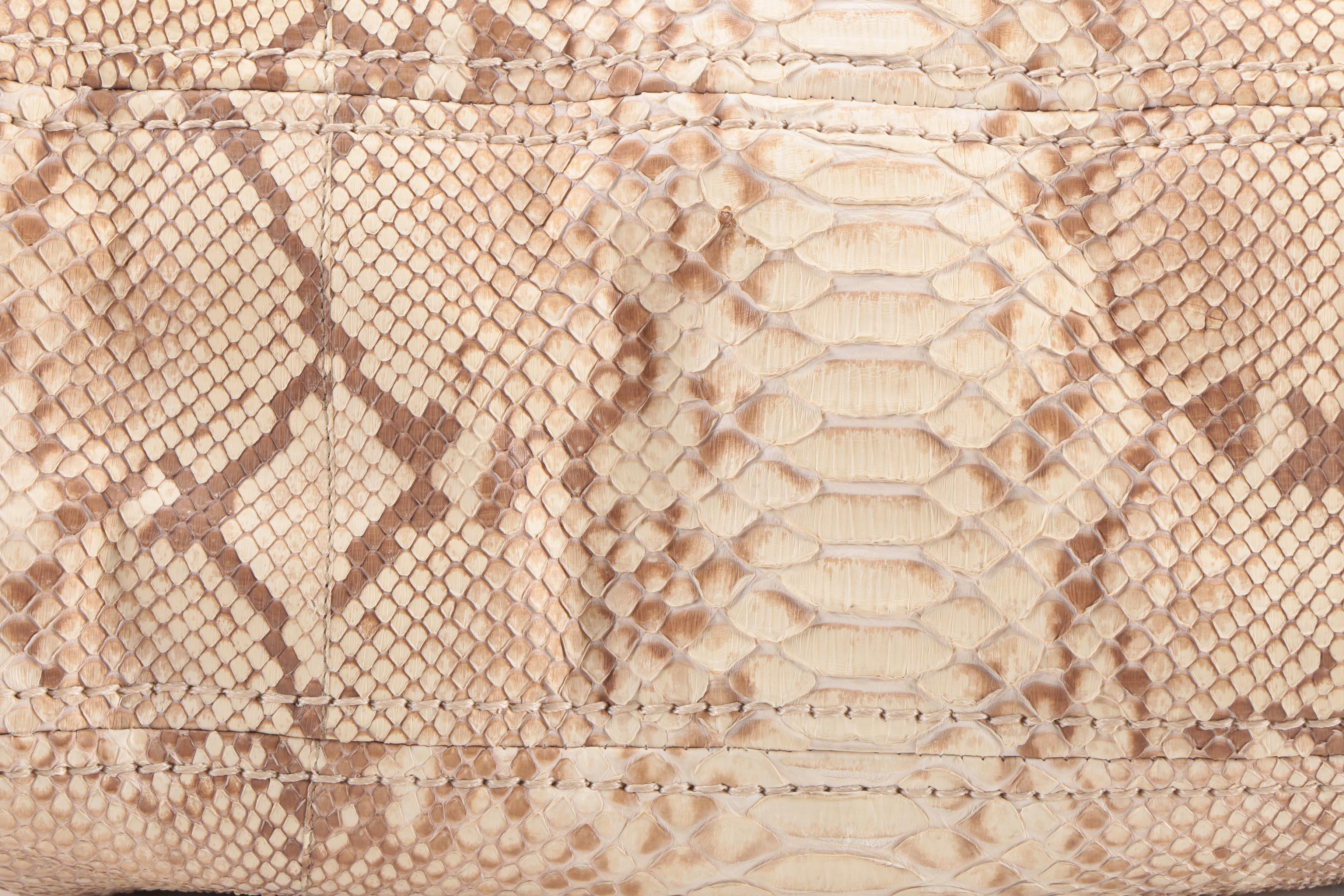 Prada Pattina Pitone Delave Python Handbag