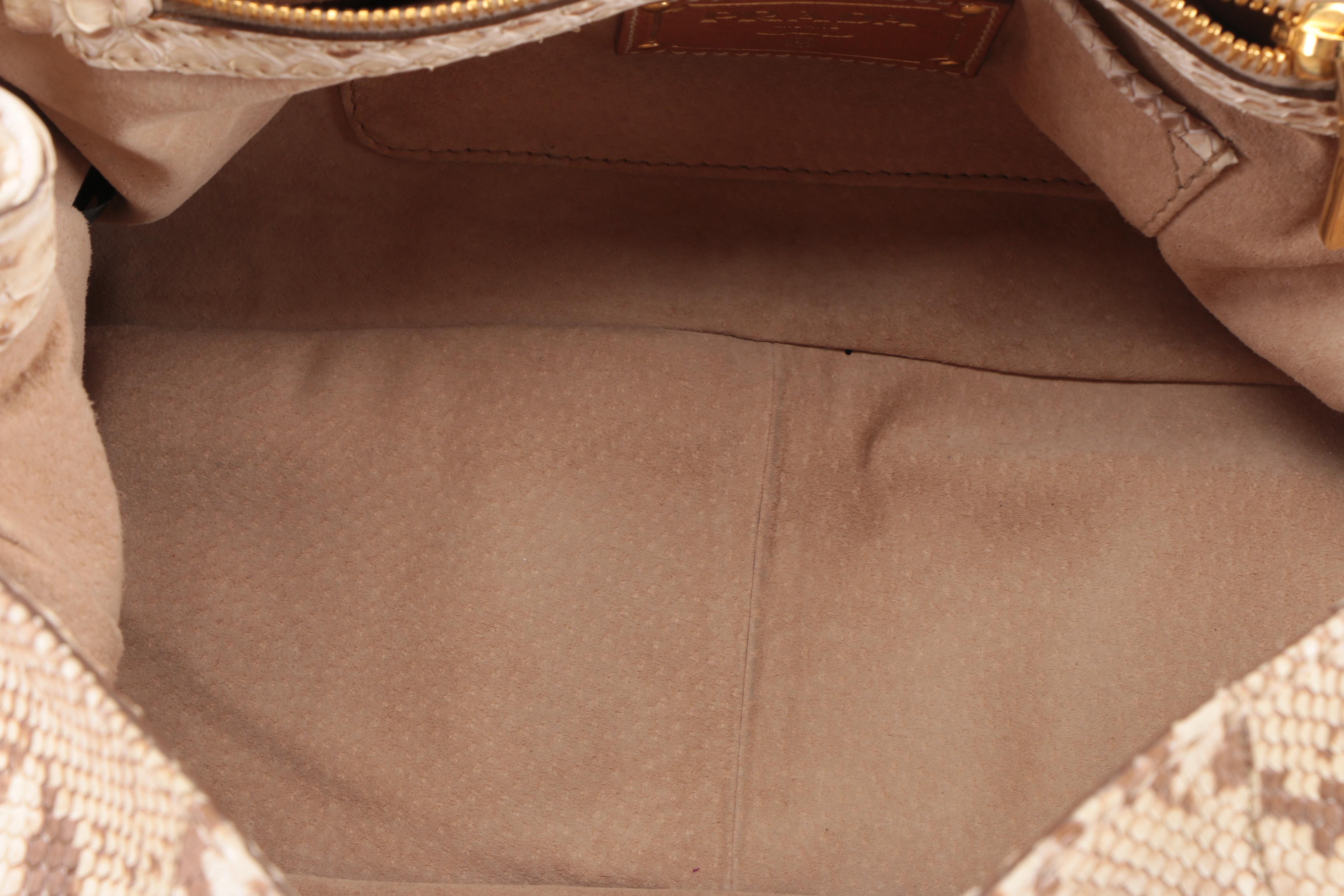 Prada Pattina Pitone Delave Python Handbag