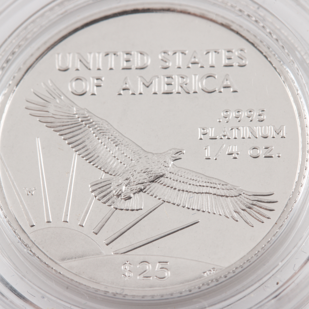 Four 1997 Statue of Liberty Proof Platinum Eagles