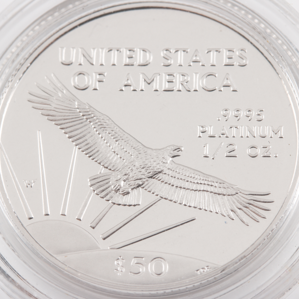 Four 1997 Statue of Liberty Proof Platinum Eagles