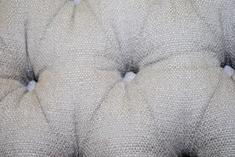 Contemporary Button Tufted Upholstered Club Sofa By Arhaus