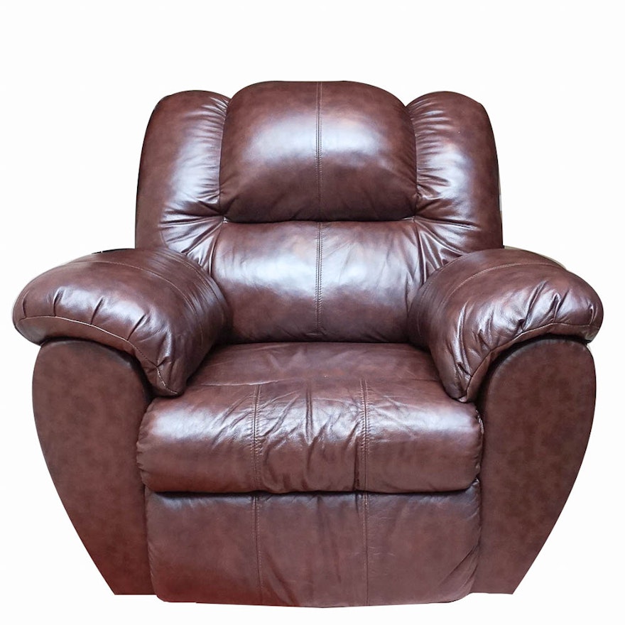 Faux Leather Rocker Recliner Armchair