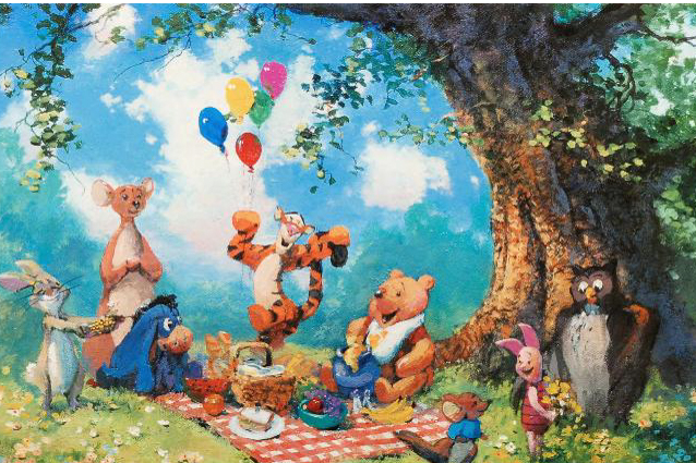 James Coleman Limited Edition Lithograph "Splendiferous Picnic"