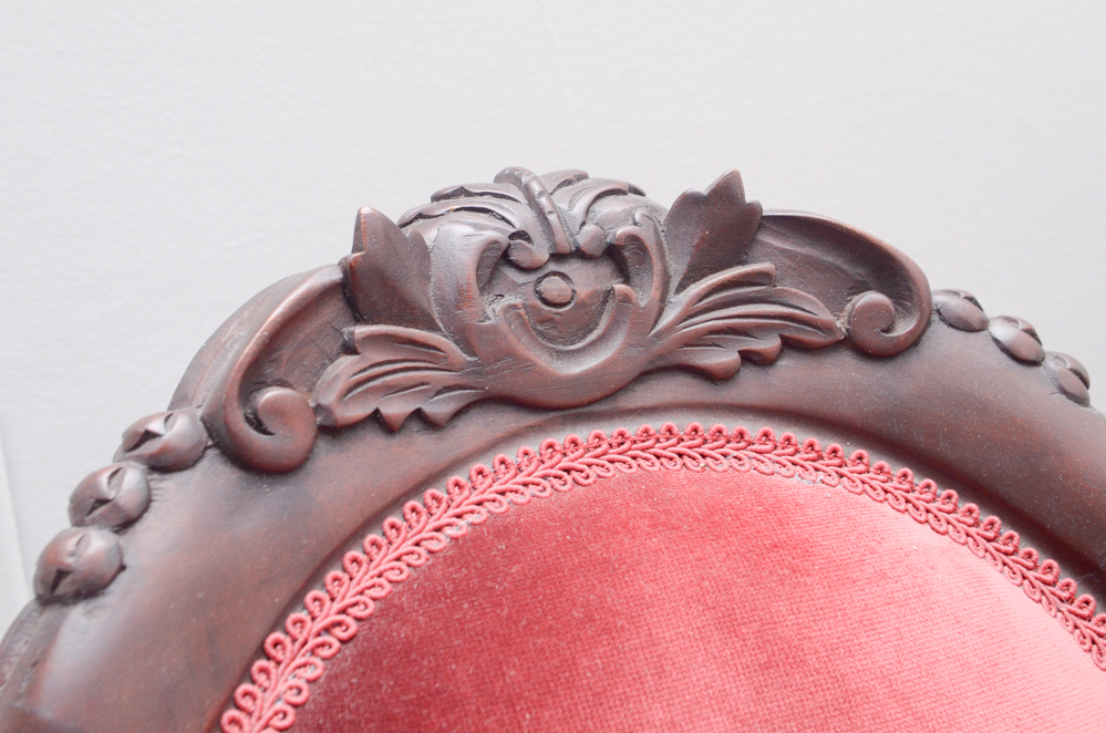 Miniature Rococo Revival Style Double Chair-Back Settee