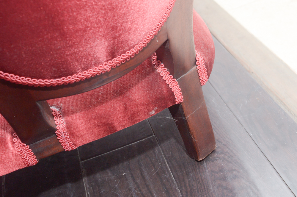 Miniature Rococo Revival Style Double Chair-Back Settee