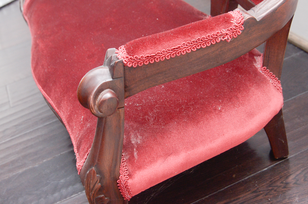 Miniature Rococo Revival Style Double Chair-Back Settee