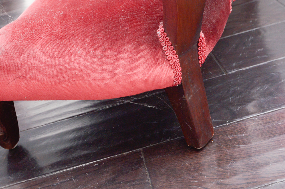 Miniature Rococo Revival Style Double Chair-Back Settee