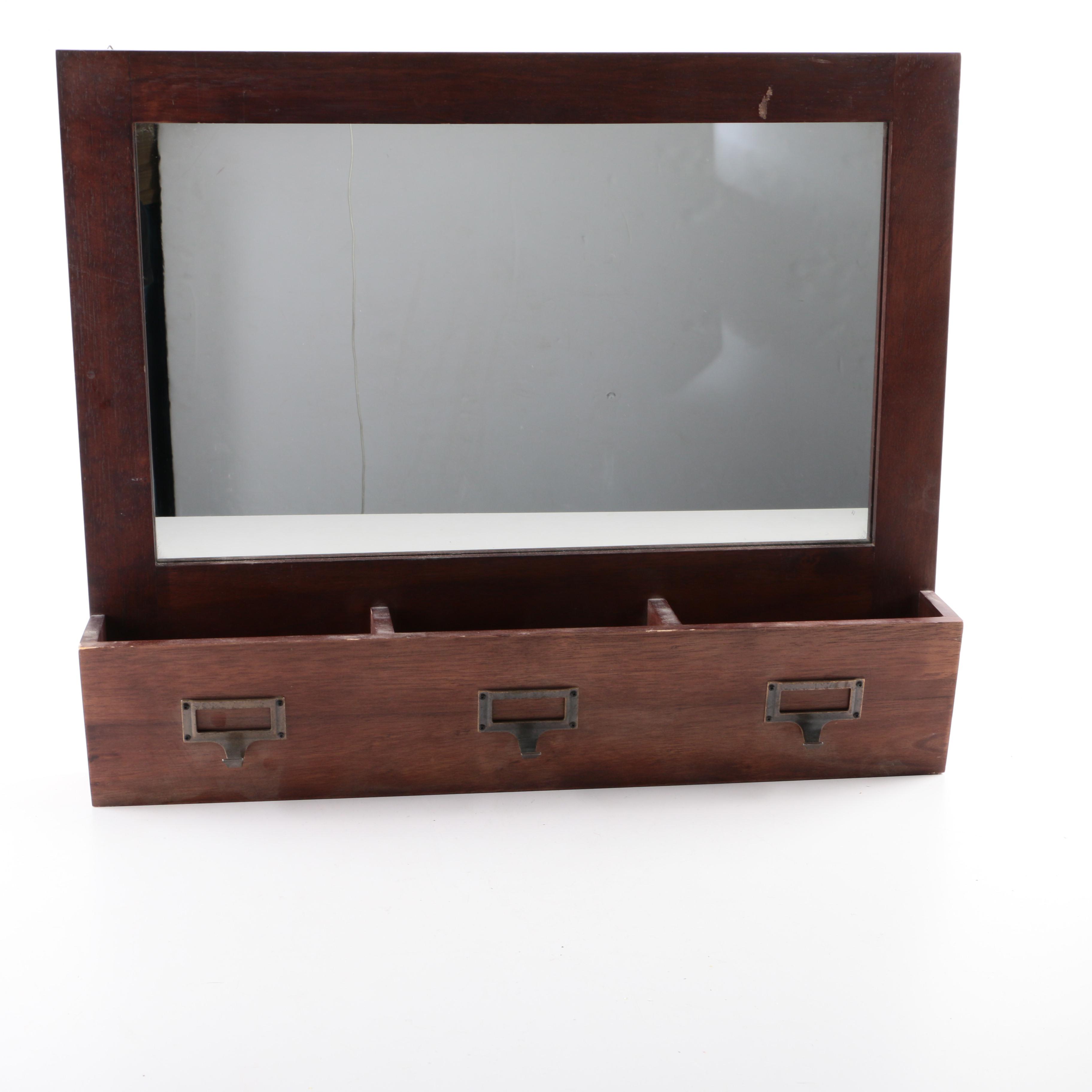 "Triple Post Box Mirror" with Storage