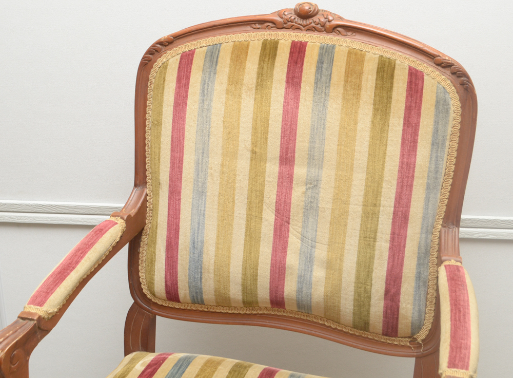 Provincial Louis XV Style Fauteuil